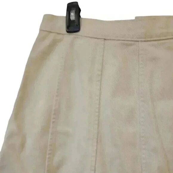 Banana Republic Women's Ivory Twill Cotton Button Front Mini Skirt NEW - Picture 9 of 12